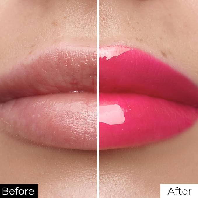 All-in-One Lip Tinted Plumping Oil - Universal Color & Moisture, Soft Balm for Day & Night Use, Lip Mask&Lip Gloss - Long-Lasting & Scented, Watermelon 403-3ml/0.1fl.oz-Velvo Beauty