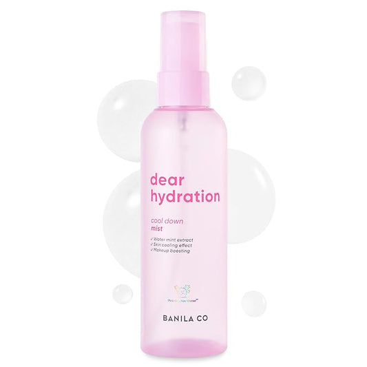 BANILA CO Dear Hydration Cool Down Mist | Lightweight Skin Cooling & Moisturizing Makeup Fixer Setting Spray | Hydration Boost, Radiant Glow Serum (99ml / 3.34 fl oz)