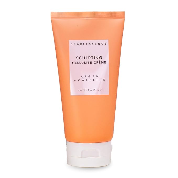 Pearlessence Sculpting Cellulite Cream, Argan & Caffeine - Helps Soften, Firm & Plump | Reduce Appearance of Dimples & Cellulite | USA Made (5 ounces)-Velvo Beauty