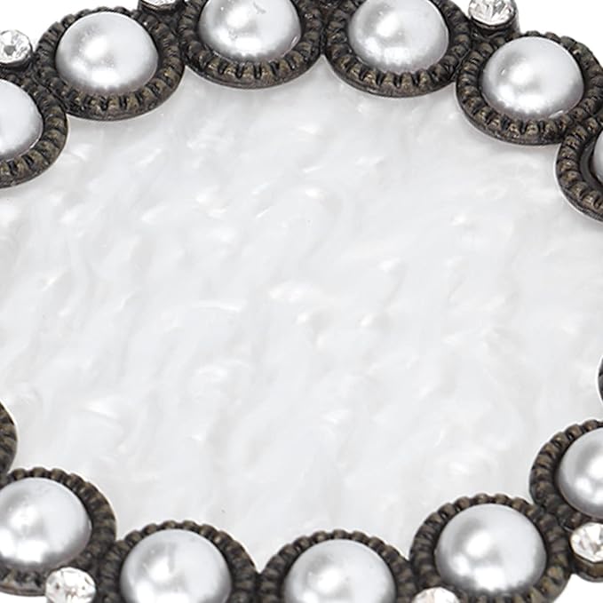 Polish Mix Palette, Resin Nail Art Display Board Cosmetic Nail Mixing Palette Color Mixing Nail Art Tips Display Plate(Copper)-Velvo Beauty