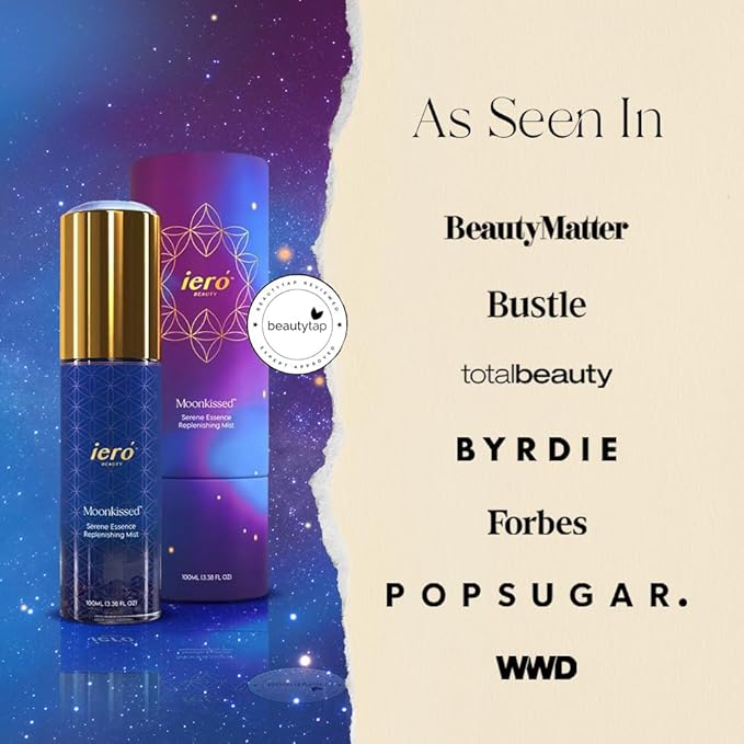 ieró Beauty Lavender, Chamomile & Frankincense Replenishing Facial Mist | Hydrating Toner | Calming, Restorative Hydrolat Essence | Strengthens Skin Barrier & Soothes Redness | Non-Comedogenic, Vegan-Velvo Beauty