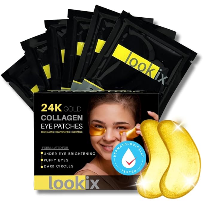 Revitalize Your Skin with 24K Gold Eye Mask - Reduce Puffy Eyes, Dark Circles, Wrinkles, and Fine Lines - 15 Pairs of Refreshing Eye Gels-Velvo Beauty