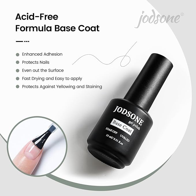 JODSONE 15ml Nail Glue Gel for Nail Tips Long Lasting Extension Glue for Clear Nail Tips Base Coat Top Coat All Need Lamp Cured-Velvo Beauty