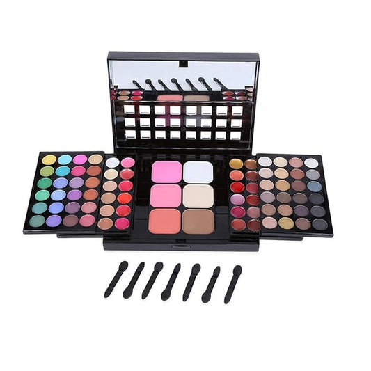 Pro Makeup Gift Set All in One Makeup Kit Cosmetic Contouring Kit 78 Colors Eyeshadow Palette with Face Blush, Lipgloss, Concealer and Eyeshadow Brushes- Ideal Holiday Gift Set-Velvo Beauty