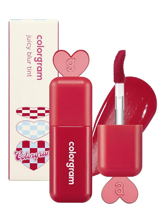 COLORGRAM Juicy Blur Tint 03 Class Apple | Daily Semi-Matte, Semi-Glossy, Long-Lasting Lip Stain, Moisturizing, Buildable & Blendable, highly Pigmented (0.12 Fl. Oz.)-Velvo Beauty