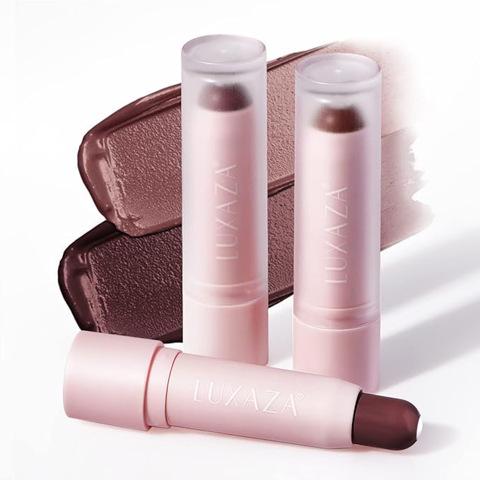 2PCS Tinted Lip Balm, Natural Semi-Gloss Finish, Hydrating Coloring 2 in 1 Lip Stick for Girls & Women 01&03-Velvo Beauty
