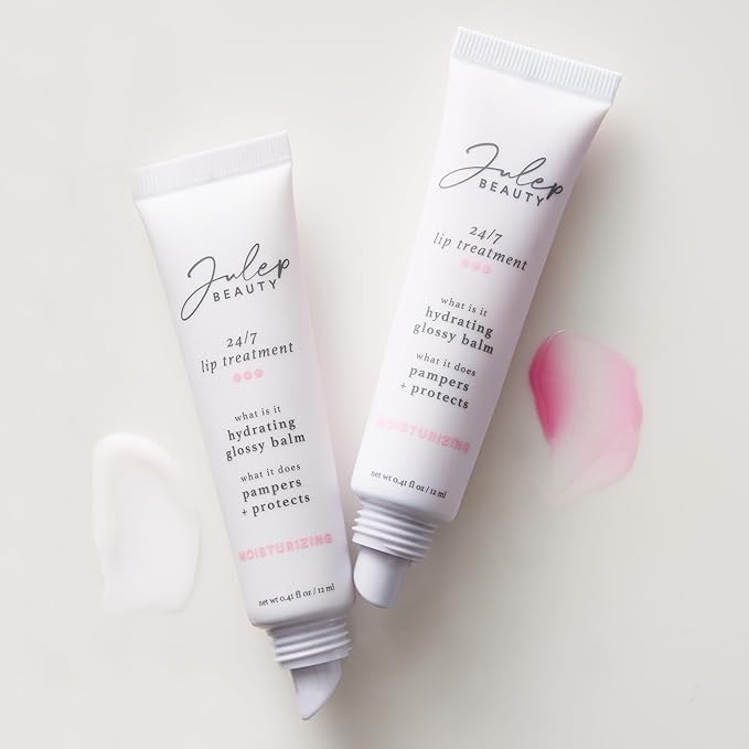 Julep 24/7 Lip Treatment – Hydrating & Glossy Lip Balm and Lip Sleeping Mask with Shea Butter – Moisturize, Protect & Soothe – Vegan & Cruelty-Free - Clear-Velvo Beauty