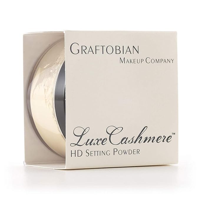 Graftobian HD LuxeCashmere Setting Powder - Banana Creme Pie (0.7 oz) - No Flashback, Matte, Silky Smooth Finish-Velvo Beauty