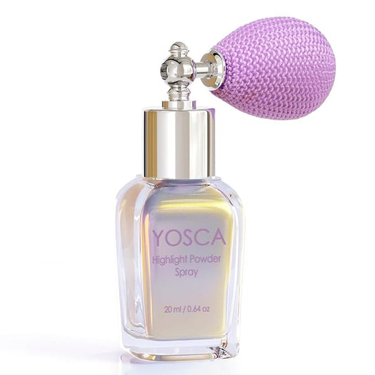 Highlighter Powder Spray, 20ML Cosmetic Grade High Gloss Body Shimmer Powder Fairy Dust Highlighter Sparkle Face Makeup Setting Magic Diamond Glitter Spray Shimmer Face Body Skin Hair Clothes-Velvo Beauty