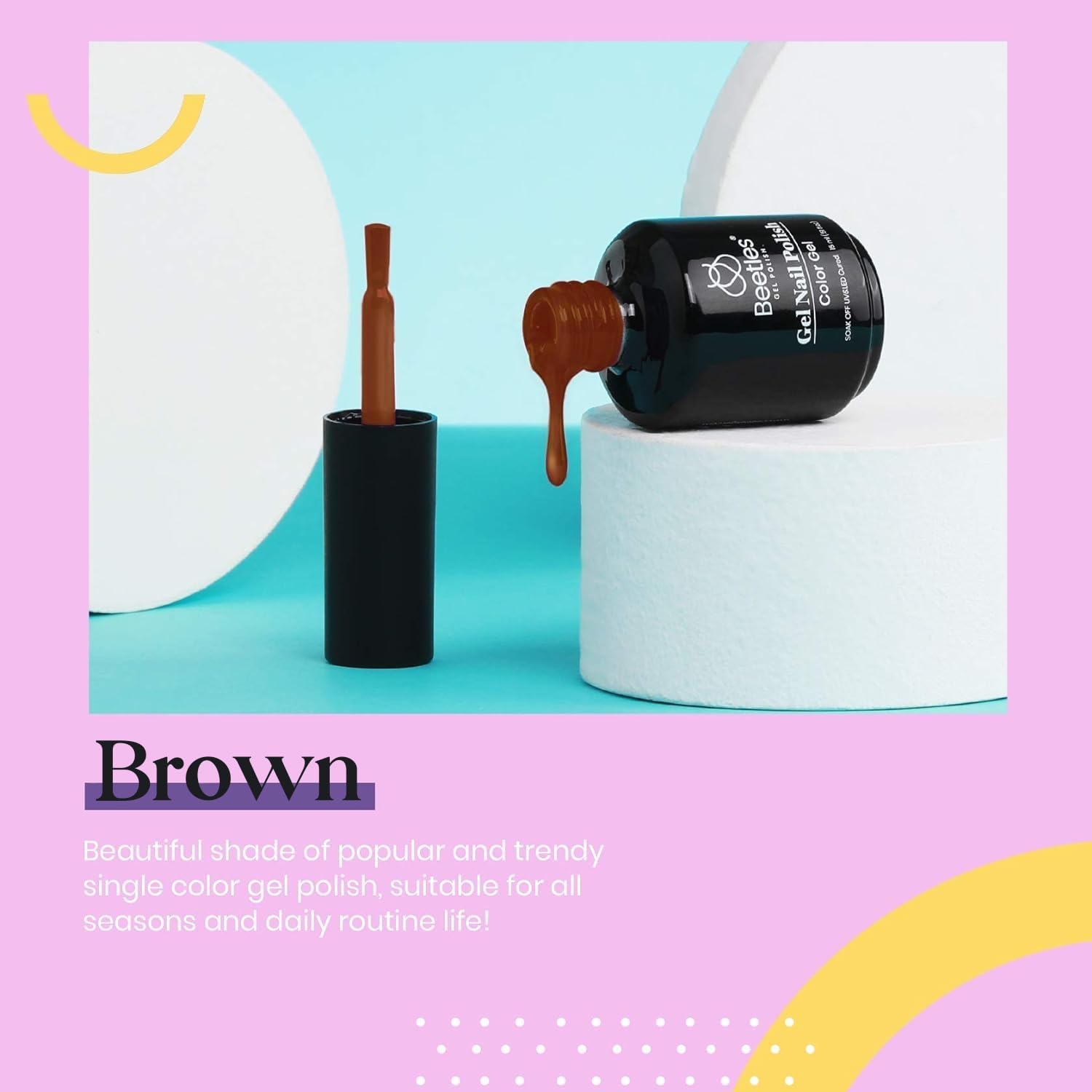 Beetles Burgundy Red Gel Polish – Blanchett Maroon Gel Nail Polish, 15ml Dark Plum Red Color UV Lamp Soak Off Manicure DIY at Home Nails Gifts for Women-Velvo Beauty