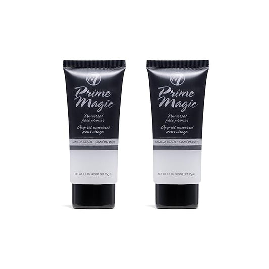 W7 Prime Magic Face Primer - Clear Makeup Base Priming Formula For Flawless Skin - Vegan Makeup - 2 Pack-Velvo Beauty