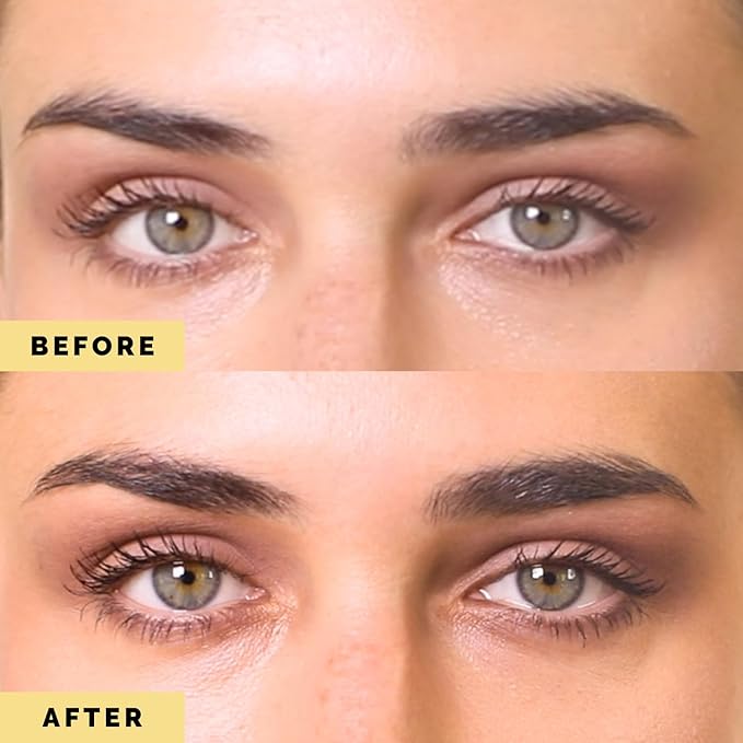 Elizabeth Mott Queen of the Fill Tinted Eyebrow Gel – Brow Filler, Volumizer & Setter – Defines, Shapes & Covers Gray Hairs – Water-Resistant, Long-Lasting – Cruelty-Free – Dark Medium Brown 4g-Velvo Beauty