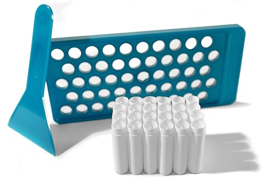 DIY Lip Balm Making Kit with Filling Tray, Spatula, and 24 White Lip Balm Tubes with Caps (0.15 oz each) - Make Your Own Lip Balm Set for Crafters or Professionals by SKS Bottle and Packaging, Inc.-Velvo Beauty