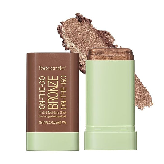 Cream Contour Stick,Multi-Use On The Go Bronzer Stick,Long-lasting Highlight Stick,Glow Bronzer Stick for Face,Lightweight and Blendable Contour Stick for Women (04# Beach Glow)-Velvo Beauty