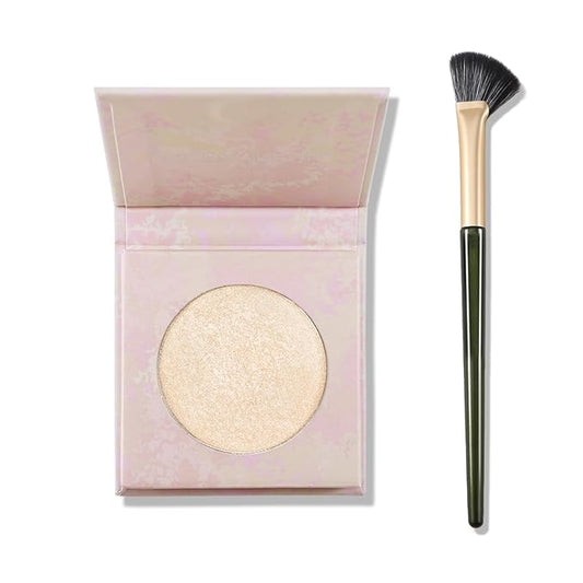 Face Highlighter Makeup Palette, Shimmer Glitter Diamond Sparkly Highlighters Makeup Palette Powder for Face Body Cheek Skin 03# Champagne Gold-Velvo Beauty