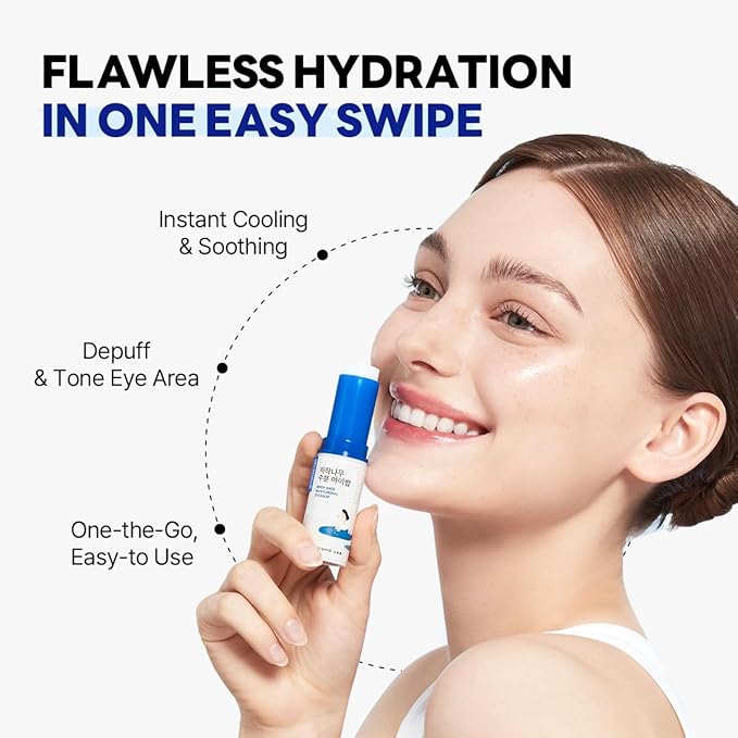 ROUND LAB Birch Juice Icy Cooling Eye Stick – Depuffing Glow Booster Balm for Puffy Eyes, Dark Circles, Fine Lines | On-the-Go Moisturizer | Korean Skincare | 0.35 oz-Velvo Beauty