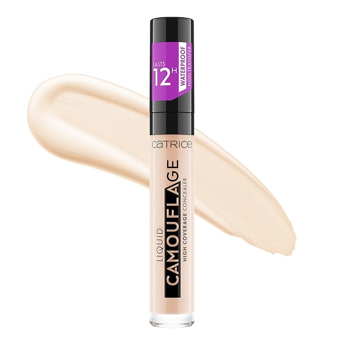 Catrice | Liquid Camouflage High Coverage Concealer | Ultra Long Lasting Concealer | Oil & Paraben Free | Cruelty Free (005 | Light Natural)-Velvo Beauty