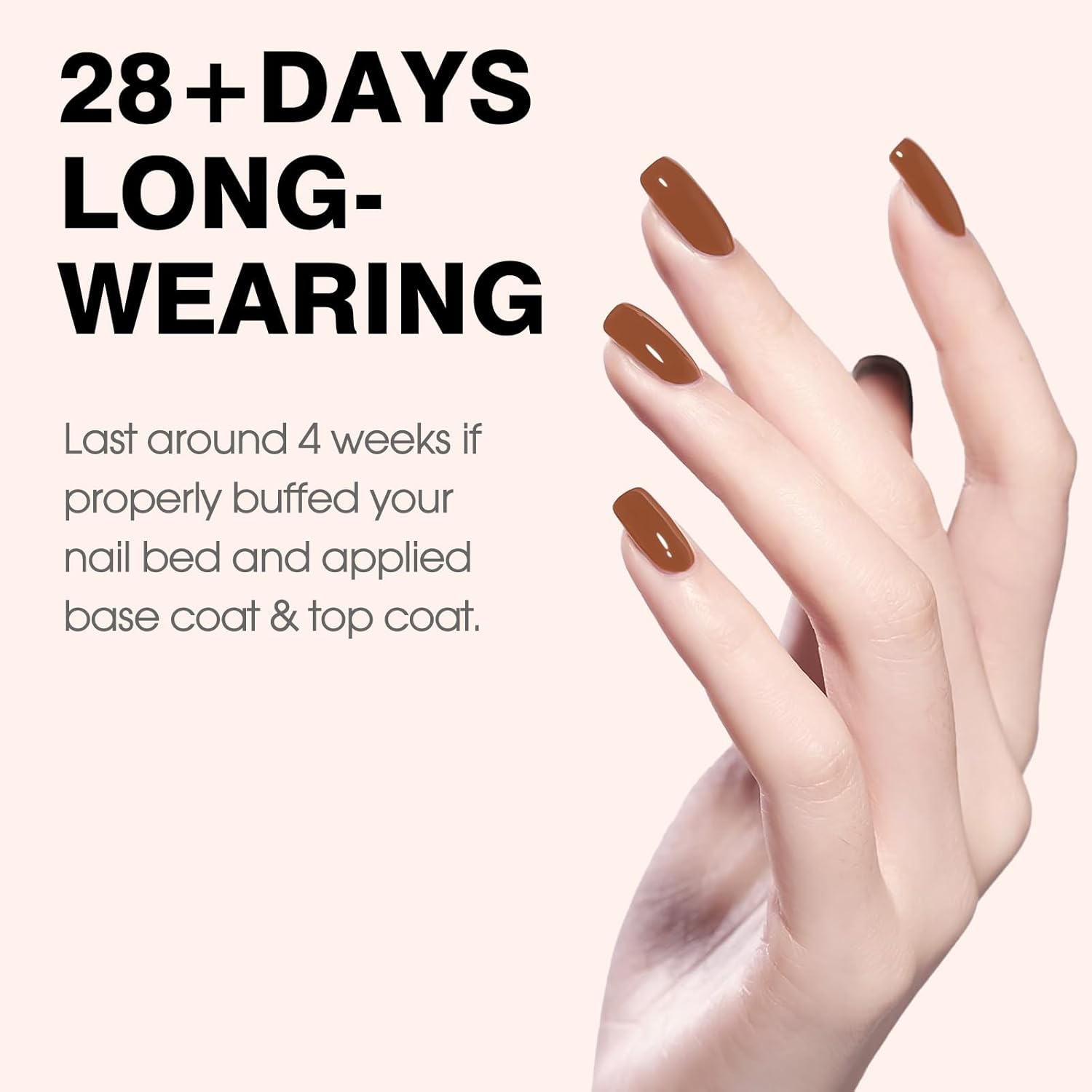 CANNI Brown Gel Nail Polish, 1Pcs Caramel Coffee Brown Color High Gloss Soak Off UV Nail Polish Gel Manicure Salon DIY-Velvo Beauty