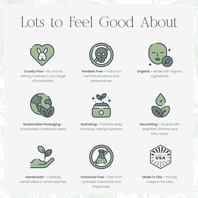 Organic Tallow Lip Balm (Lavender & Honey) from Grass Fed Cows. Super hydrating with Tallow, Olive Oil, Honey, and Beeswax. Sustainable Cardboard Tubes & Hand Filled. Jumbo Size 0.5 oz.-Velvo Beauty