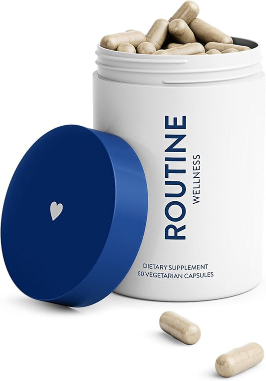 Routine Wellness Hair Growth Supplement - Clinically Proven for Thicker, Fuller Hair - Reduces Wrinkles, Fine Lines - Gluten Free, Ideal for Women & Men with Thinning Hair - 1 Bottle, 30 Day Supply-Velvo Beauty