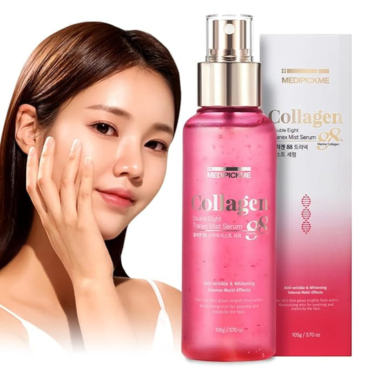 Collagen Double Eight Facial Mist Serum 100ml – Hydrating Face Mist & Makeup Setting Spray with Deep Collagen Barrier Protection for Long-Lasting Moisture & Radiant Skin-Velvo Beauty