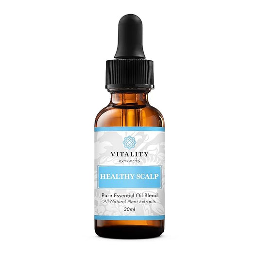 Vitality Extracts Healthy Scalp Essential Oil Blend - 30ml, Cleanse, Hair Growth, Amla Oil, Ayurvedic, Hair Repair, Strengthening, Rejuvenate, Luster & Shine-Velvo Beauty