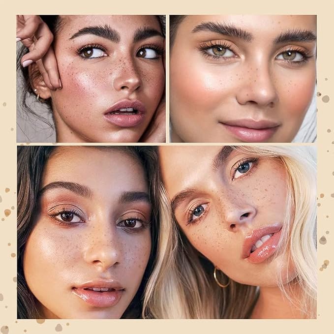 Freckle Pen Faux Freckle Pen Colour Pop Freckle Pen Supernaturally Realistic Freckles Makeup Brush Fantastic Freckles Pen Long-lasting Waterproof Soft-point Absorbent Pen For a Natural and Easy Makeup Look (Double)-Velvo Beauty