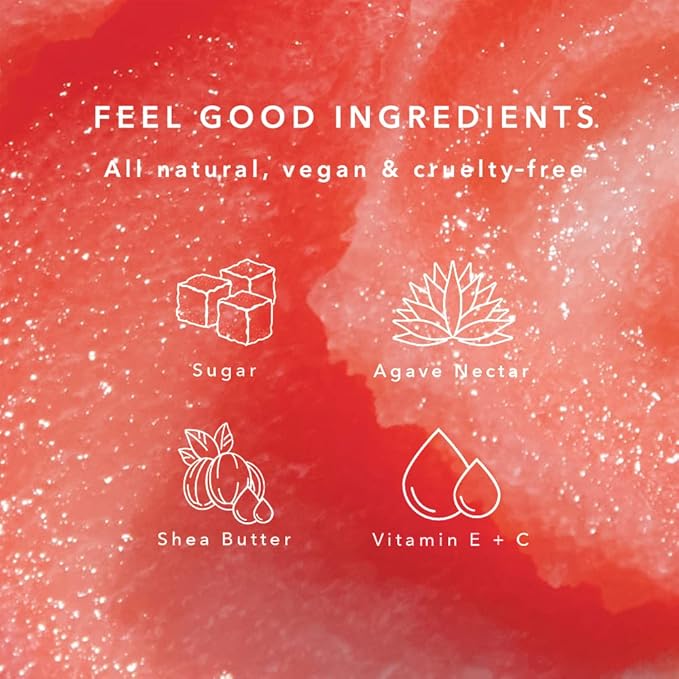NCLA - Natural Sugar, Sugar Lip Scrub | Vegan, Cruelty-Free, Clean Skincare (Watermelon)-Velvo Beauty
