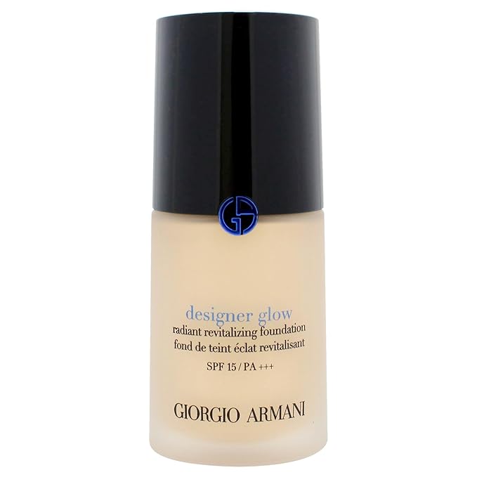 Designer Glow Radiant Revitalizing Foundation SPF 15 PA Plus - 1.5 by Giorgio Armani for Women - 1 oz Foundation-Velvo Beauty