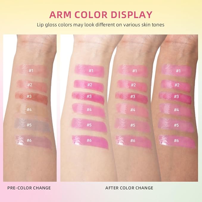 Juicy Lip Plump Shift, Click Melting Lip Balm Lasting Tint Hydrating & Nourishing Lip Care Moisturizer Glossy Color Changing Lip Gloss Non Sticky Lipstick Vegan Tinted Lip Balm (#4 Kiwifruit)-Velvo Beauty