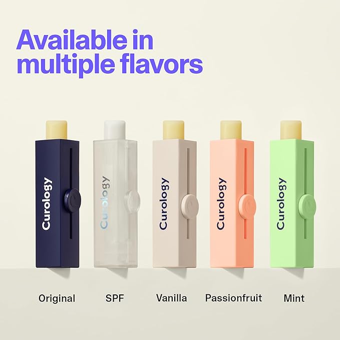 Curology Lip Balm, Nourishing Hydration for Dry Chapped Lips, Shea Butter Softens and Smooths, Subtle Passion Fruit-Velvo Beauty