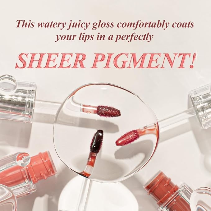 TIRTIR Waterism Tinted Lip Gloss #02 Merry Coral, 0.14 Fl Oz – Kiss Ready Lipgloss, 12H Long Lasting Non Sticky Natural Tinted Glow Korean Multiuse Cheek and Lip Tint for Women gift-Velvo Beauty