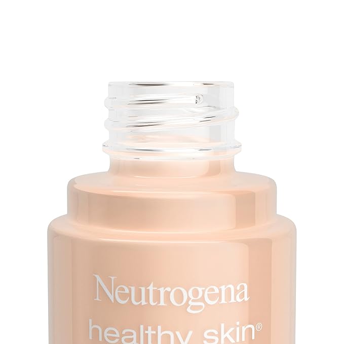 Neutrogena Healthy Skin Liquid Makeup Foundation, Broad Spectrum SPF 20 Sunscreen, Lightweight & Flawless Coverage Foundation with Antioxidant Vitamin E & Feverfew, Medium Beige, 1 fl. oz (Pack of 2)-Velvo Beauty