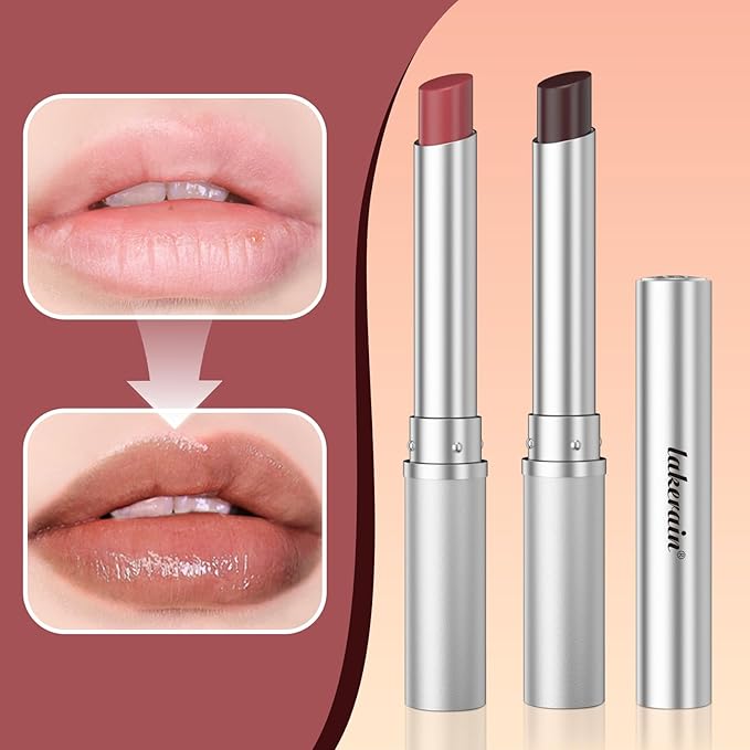 Honey Lipstick Tinted Lip Balm, Sheer Lightweight Lip Stain for All Skin Tones, Moisturizing Nourishing Lipstick for Women All Skin Tones, a Hint of Natural Cherry Tint, Pack of Black & Pink-Velvo Beauty