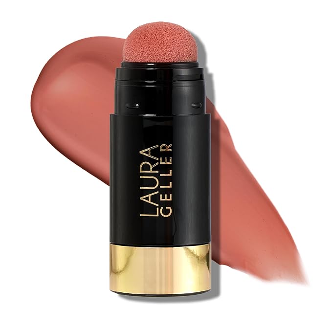 LAURA GELLER NEW YORK Serum Blush Tint, Lightweight Liquid Blush for Cheeks, Weightless Watercolor Sheer Finish, Refreshing Rose-Velvo Beauty