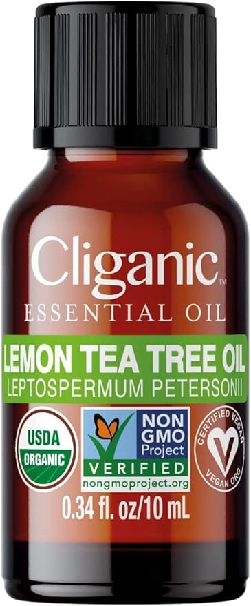 Cliganic Organic Lemon Tea Tree Essential Oil, 100% Pure Natural for Aromatherapy | Non-GMO Verified-Velvo Beauty