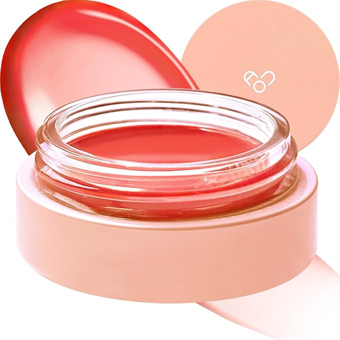 AOU GLOWY TINT BALM Tinted Lip Balm with Natural Gloss Instant Hydration for Chapped Lips 0.12Oz (02 Persimmon Balm)-Velvo Beauty