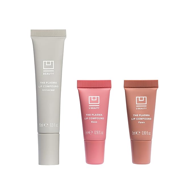 U Beauty The PLASMA Tinted Lip Compound - Anti-Aging & Anti-Wrinkle Lip Gloss, Hyaluronic Acid, Shea Butter & Peptides for Hydration & Plumping,Set - 15 mL-Velvo Beauty