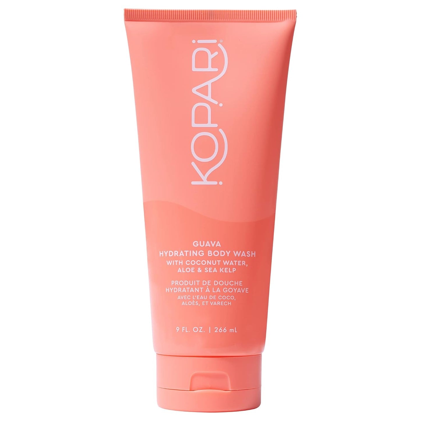 Kopari Guava Hydrating Body Wash | Lathers Foaming Wash Cleanses Without Stripping Moisture or Natural Oils | Coconut Water, Aloe & Sea Kelp | Vegan Sensitive Skin Non Toxic Paraben Free-Velvo Beauty