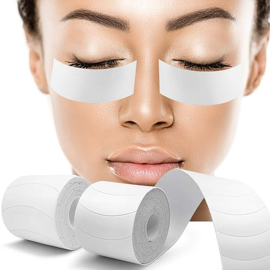 Foam Eye Pads Lash Extensions - Akissos 110 PCS Pre Cut Medical Foam Tape Under Eye Pads Eyelash Extension Supplies Beauty Tools Lint Free Hypoallergenic No Latex Waterproof - 2 Rolls-Velvo Beauty