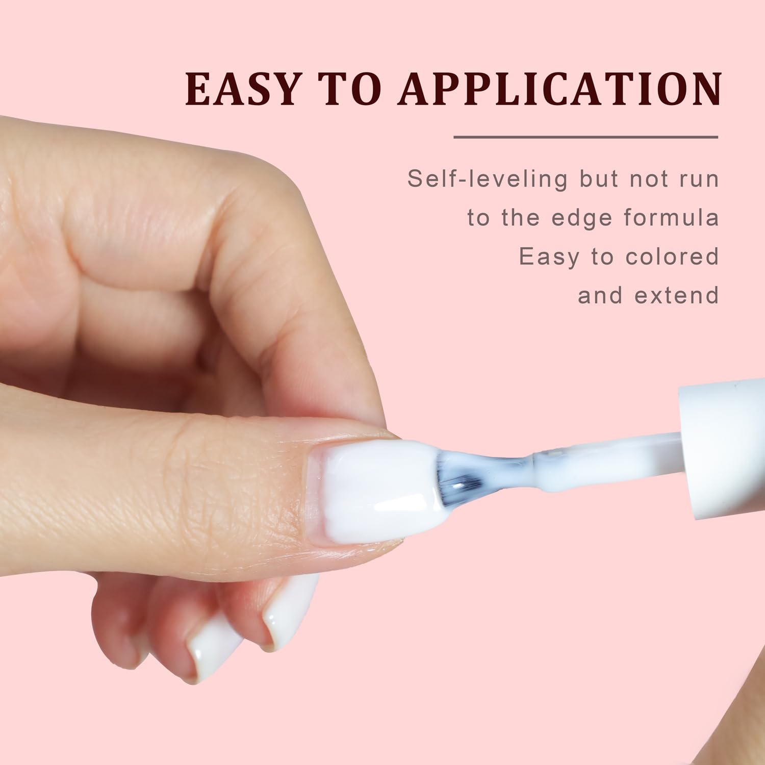 FZANEST Rubber Base Builder Gel for Nails Kit, 6pcs*7.5ml in a Bottle, Nail Strengthener Extension With Jelly Natural Nude Pink Colors, UV Soak Off Polish-Velvo Beauty