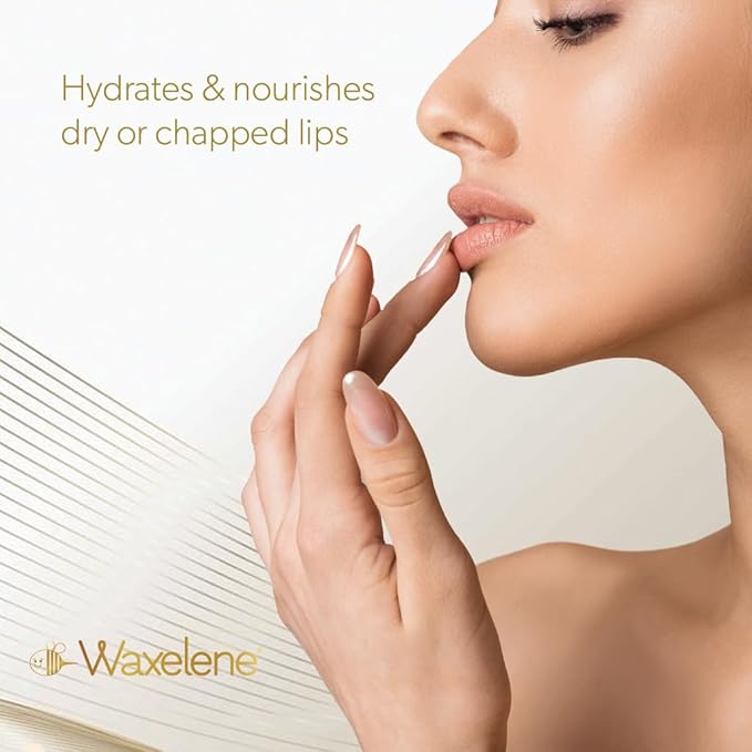 Waxelene Lavender Aerated Lip Balm Tin 4 Piece, Best Lip Balm Ever Organic Calming Multipurpose Ointment Baby Eczema Dry Skin Face Moisturizer-Velvo Beauty