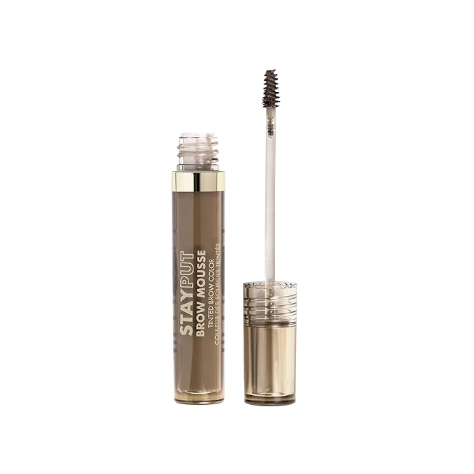 Milani Brow Tint- Stay Put Tinted Brow Mousse, Nourishing, High-Pigment infused with Shea Butter, Jojoba Seed Oil & Panthenol Vitamin B5 - Soft Brown-Velvo Beauty