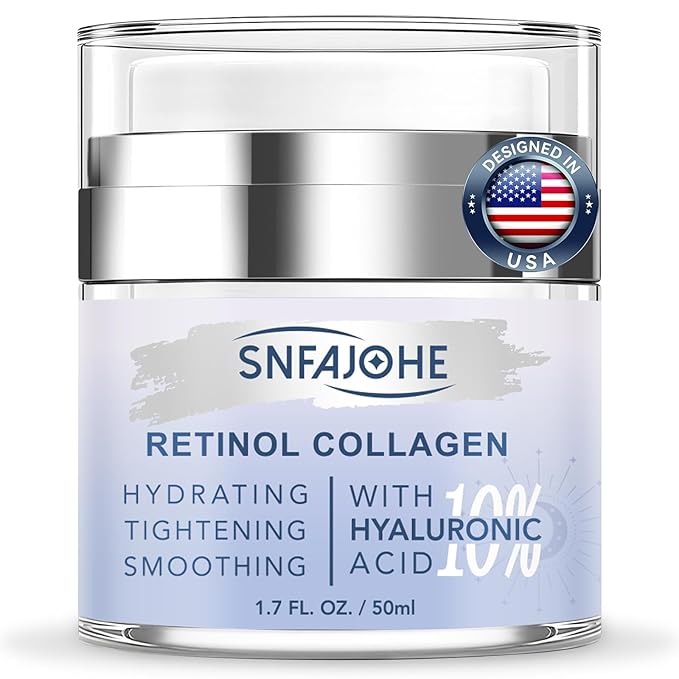 Instant Face Lift Cream with Retinol,Collagen & Hyaluronic Acid,Retinol Face Moisturizer for Wrinkles, Neck & Décolleté, Neck Firming Cream for Women & Men, 1.7 Fl Oz-Velvo Beauty