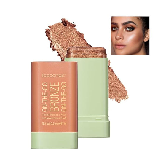 Cream Contour Stick,Bronzer Contouring Stick Facial Cream Highlight Contour Shaping Face Bronzer Makeup Blendable,Long Lasting 03-Rich Glow-Velvo Beauty