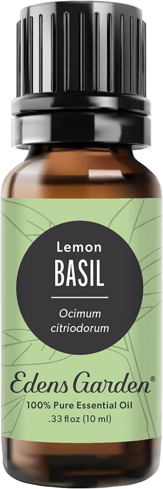 Edens Garden Basil- Lemon Essential Oil- 100% Pure Premium Grade, Undiluted, Natural, Therapeutic, Aromatherapy, The Best for Diffuser, Candle, Laundry, Humidifiers 10 ml (.33 fl oz)-Velvo Beauty