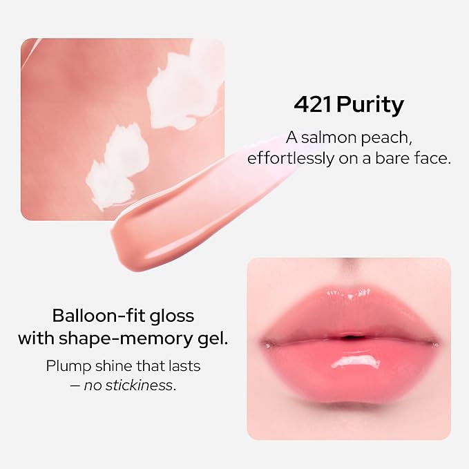 Unseen Balloon Tint, 6 Colors Set for All Skin Types. Buildable Color, Long Lasting Glossy Lip Stains, Lightweight Lip Gloss Make up (Purity, 1 Oz)-Velvo Beauty