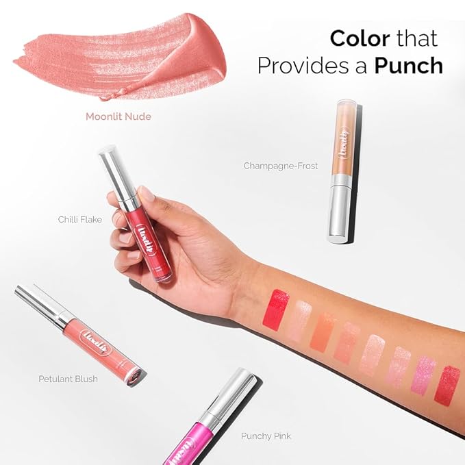 LuxeLip™ Matte Lipstick, Hydrating Non-Sticky Lip Gloss for Luminous Shine & Moisturized Lips, Lightweight, Long-Lasting Glossy Finish, Cruelty-Free Lip Makeup for Women (Moonlit Nude, 8ml)-Velvo Beauty