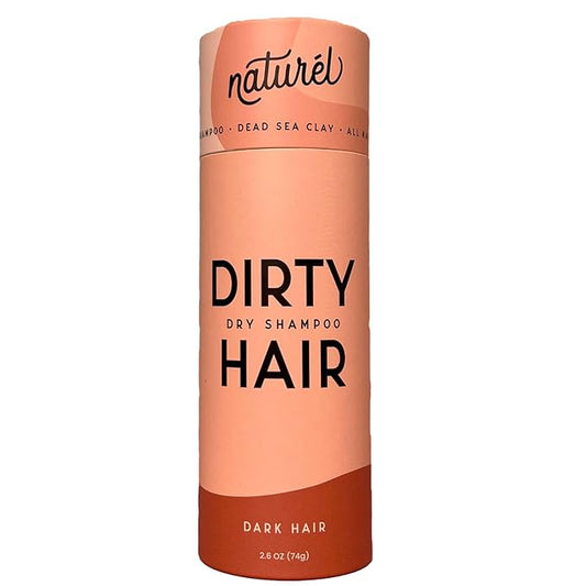 NATURL Dry Shampoo Volumizing Powder for Oily, Dark Hair | Non Aerosol, Oil Absorbing, Travel Size, Vegan, Talc Free, Aluminum Free | Grapefruit Scent | 2.6 Ounces-Velvo Beauty