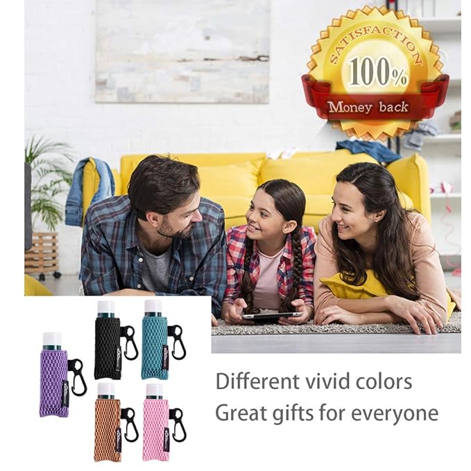 WK IEASON Lip Balm Holder Keychain 5pcs Black Clip on Chapstick Lipstick Keychain Sleeves Holder Pouch Tight-Knit Elastic Lip balm Holder-Velvo Beauty